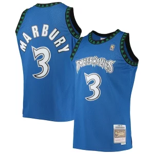 Delizioso Versatile Stephon Marbury Minnesota Timberwolves 1996/97 Hardwood Classics Swingman Jersey Blue