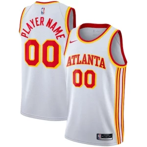 Duraturo Atlanta Hawks Nike 2020/21 Swingman Custom Jersey Association Edition White