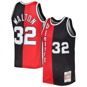 Duraturo Comodo Bill Walton Portland Trail Blazers Hardwood Classics 1976/77 Split Swingman Jersey Red/Black