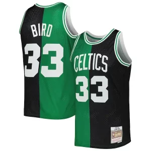 Duraturo Comodo Incantevole Larry Bird Boston Celtics Hardwood Classics 1985/86 Split Swingman Jersey Black/Kelly Green