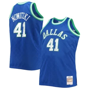 Duraturo Dirk Nowitzki Dallas Mavericks Big & Tall 1998/99 NBA 75th Anniversary Diamond Swingman Jersey Blue