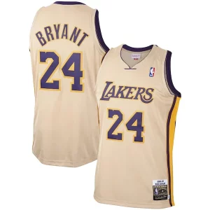 Duraturo Elegante Meraviglioso Men's Los Angeles Lakers Kobe Bryant Gold 2008 09 Hardwood Classics Authentic Player Jersey