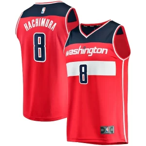 Duraturo Gorgeous Rui Hachimura Washington Wizards Replica Fast Break Jersey Red Icon Edition