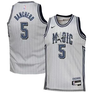 Duraturo Pratico Robusto Paolo Banchero Orlando Magic Nike Youth 2024/25 Swingman Player Jersey City Edition Silver