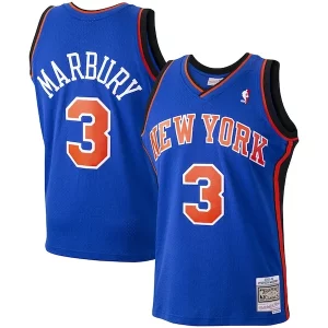 Duraturo Pratico Sofisticato Stephon Marbury New York Knicks Hardwood Classics Swingman Jersey Blue