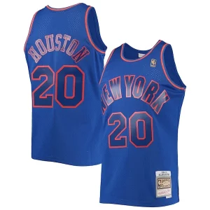 Eccezionale Accattivante Elegante Allan Houston New York Knicks 1996/97 Throwback Dark Swingman Jersey Blue