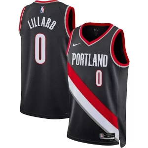 Eccezionale Attraente Magnifico Damian Lillard Portland Trail Blazers Nike Unisex Swingman Jersey Icon Edition Black/White