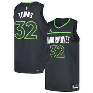 Eccezionale Bellissimo Classico Karl Anthony Towns Minnesota Timberwolves Jordan Brand Authentic Player Jersey Statement Edition Anthracite