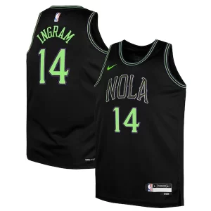 Eccezionale Brandon Ingram New Orleans Pelicans Nike Youth Swingman Replica Jersey City Edition Black