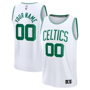 Delizioso Cool Lussuoso Boston Celtics Fast Break Custom Jersey Association Edition White/Kelly Green/Black