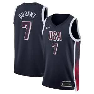 Eccezionale Kevin Durant USA #7 Nike 2024 Swingman Player Jersey Navy