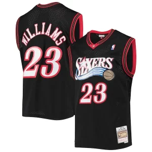Eccezionale Lou Williams Philadelphia 76ers 2005/06 Hardwood Classics Swingman Jersey Black