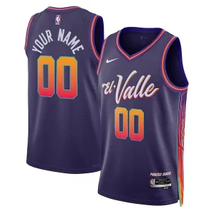 Eccezionale Lussuoso Phoenix Suns Nike Unisex 2023/24 Custom Swingman Jersey Purple City Edition