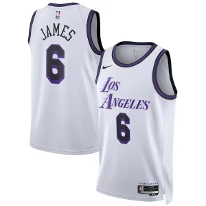 Eccezionale Moderno LeBron James Los Angeles Lakers Nike Unisex 2022/23 Swingman Jersey City Edition White