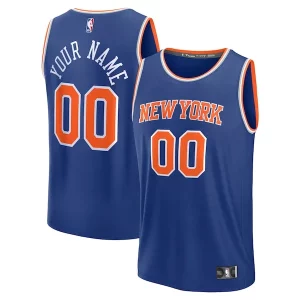 Sofisticato Incantevole Attraente New York Knicks Custom Fast Break Jersey Blue Icon Edition