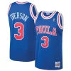 Eccezionale Ottimo Allen Iverson Philadelphia 76ers 1996/97 Hardwood Classics Throwback Swingman Jersey Royal