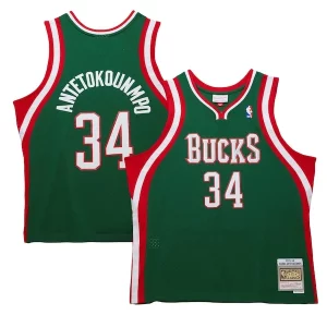 Eccezionale Ottimo Giannis Antetokounmpo Milwaukee Bucks 2013/14 Hardwood Classics Swingman Jersey Hunter Green