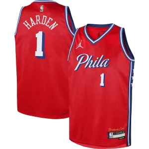Eccezionale Resistente Splendido James Harden Philadelphia 76ers Jordan Brand Youth Swingman Jersey Statement Edition Red