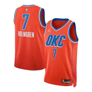 Elegante Carino Chet Holmgren Oklahoma City Thunder Jordan Brand Unisex Swingman Jersey Statement Edition Orange