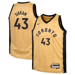 Elegante Delizioso Stupendo Pascal Siakam Toronto Raptors Nike Youth Swingman Replica Jersey City Edition Gold
