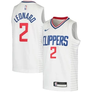 Elegante Kawhi Leonard LA Clippers Nike Youth 2020/21 Swingman Jersey Association Edition White/Royal