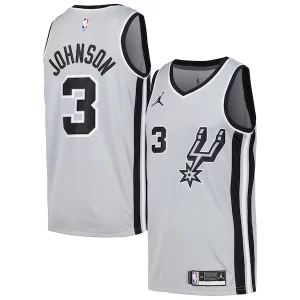 Elegante Moderno Keldon Johnson San Antonio Spurs Nike Swingman Player Jersey Statement Edition Silver