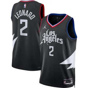 Elegante Resistente Kawhi Leonard LA Clippers Jordan Brand Unisex Swingman Jersey Statement Edition Black