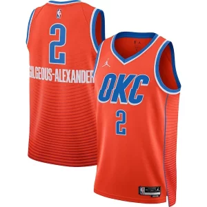 Elegante Shai Gilgeous Alexander Oklahoma City Thunder Jordan Brand Unisex Swingman Jersey Statement Edition Orange