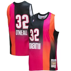 Elegante Shaquille O'Neal Miami Heat 2005/06 Hardwood Classics Fadeaway Swingman Player Jersey Pink/Black