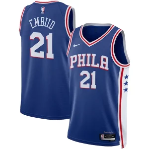 Elegante Splendido Joel Embiid Philadelphia 76ers Nike Unisex Swingman Jersey Icon Edition Royal/White