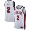 Elegante Trendy Lonzo Ball Chicago Bulls Nike Unisex 2022/23 Swingman Jersey City Edition White