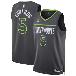 Fantastico Anthony Edwards Minnesota Timberwolves Jordan Brand Unisex Swingman Jersey Statement Edition Charcoal