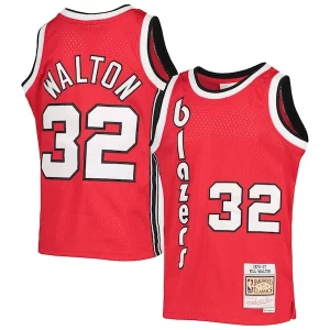 Fantastico Bill Walton Portland Trail Blazers Youth 1976/77 Hardwood Classics Swingman Jersey Black