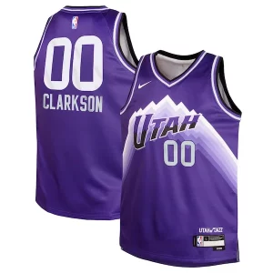 Fantastico Elegante Sofisticato Jordan Clarkson Utah Jazz Nike Youth Swingman Replica Jersey City Edition Purple