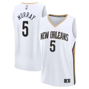 Ottimo Dejounte Murray New Orleans Pelicans Fast Break Replica Player Jersey Association Edition White