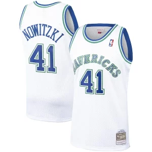 Fantastico Gorgeous Comodo Dirk Nowitzki Dallas Mavericks 1998/99 Hardwood Classics Swingman Jersey White