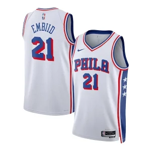 Fantastico Incantevole Joel Embiid Philadelphia 76ers Nike Unisex Swingman Jersey Association Edition White/Royal