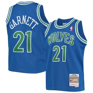 Fantastico Incantevole Moderno Kevin Garnett Minnesota Timberwolves Youth 1995 96 Hardwood Classics Swingman Jersey Blue