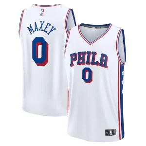 Fantastico Incantevole Robusto Tyrese Maxey Philadelphia 76ers Youth Fast Break Replica Player Jersey Association Edition White