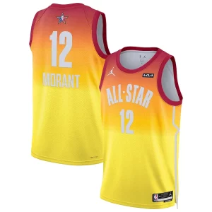Fantastico Ja Morant Jordan Brand 2023 NBA All Star Game Swingman Jersey Orange