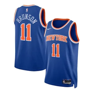 Fantastico Magnifico Jalen Brunson New York Knicks Nike Unisex Swingman Jersey Icon Edition Blue
