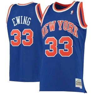 Fantastico Patrick Ewing New York Knicks 1991/92 Hardwood Classics Swingman Jersey Blue