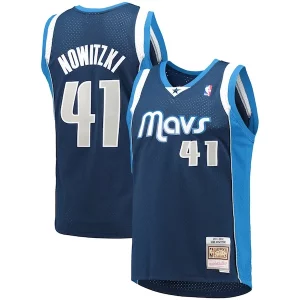 Fantastico Pratico Dirk Nowitzki Dallas Mavericks 2011/12 Hardwood Classics Swingman Jersey Navy