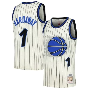 Fantastico Prestigioso Sofisticato Penny Hardaway Orlando Magic Chainstitch Swingman Jersey Cream