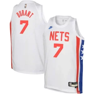 Fantastico Raffinato Carino Kevin Durant Brooklyn Nets Nike Youth 2022/23 Swingman Jersey White Classic Edition