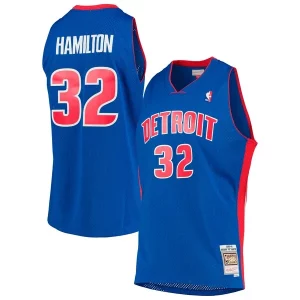 Fantastico Richard Hamilton Detroit Pistons 2003/04 Hardwood Classics Swingman Jersey Blue