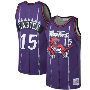 Fantastico Vince Carter Toronto Raptors 1998/99 Hardwood Classics Swingman Jersey Purple/White