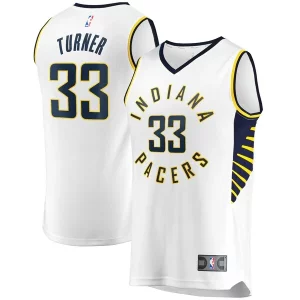 Fascinante Bellissimo Magnifico Myles Turner Indiana Pacers Fast Break Replica Player Jersey White Association Edition