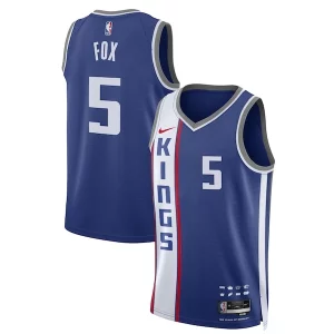 Fascinante De'Aaron Fox Sacramento Kings Nike Unisex 2023/24 Swingman Jersey Blue City Edition