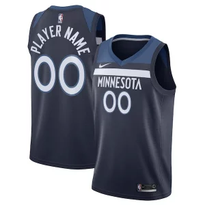 Fascinante Elegante Attraente Minnesota Timberwolves Nike Swingman Custom Jersey Navy Icon Edition